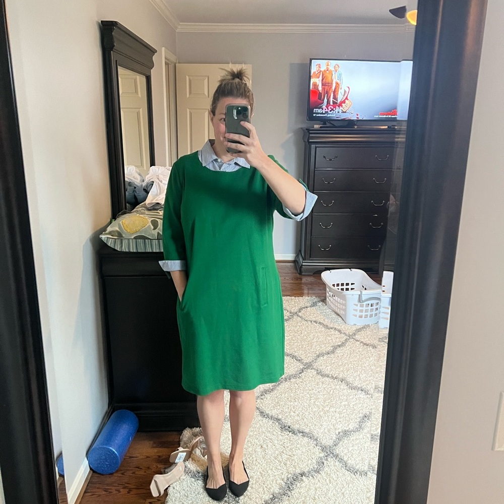 Talbots XL shirt dress with pockets